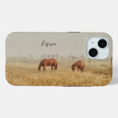Coques Case-Mate iPhone Horse Farm Pays Art Rustique (Verso (horizontal))
