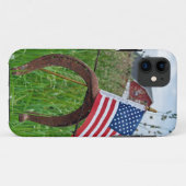 Coques Case-Mate iPhone Horseshoe patriotique (Dos (Horizontal))