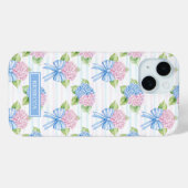 Coques Case-Mate iPhone Hortensias bleus et roses (Verso (horizontal))