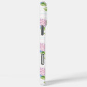 Coques Case-Mate iPhone Hortensias bleus et roses (Verso / Droite)
