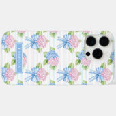 Coques Case-Mate iPhone Hortensias bleus et roses (Verso (horizontal))