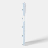 Coques Case-Mate iPhone Hortensias bleus sur rayures (Verso / Droite)