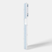 Coques Case-Mate iPhone Hortensias bleus sur rayures (Verso / Droite)