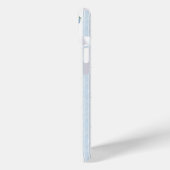 Coques Case-Mate iPhone Hortensias bleus sur rayures (Verso / Gauche)