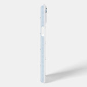 Coques Case-Mate iPhone Hortensias bleus sur rayures (Verso / Droite)