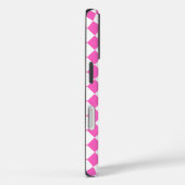 Coques Case-Mate iPhone Hot Pink Harlequin Pattern Personalized Name (Verso / Droite)