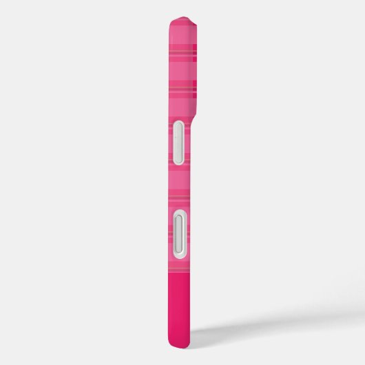 Coques Case-Mate iPhone Hot Pink Plaid (Verso / Droite)