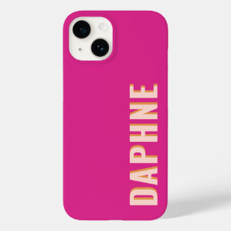 Coque Pour iPhone 14 Hot rose Girl Retro
