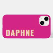 Coques Case-Mate iPhone Hot rose Girl Retro (Verso (horizontal))