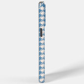 Coques Case-Mate iPhone Houndstooth Blue+Cream Rpt Motif (Verso / Droite)