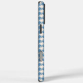 Coques Case-Mate iPhone Houndstooth Blue+Cream Rpt Motif (Verso / Droite)