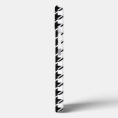Coques Case-Mate iPhone Houndstooth BW Rpt Motif (Verso / Gauche)