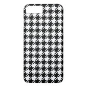 Coques Case-Mate iPhone Houndstooth BW Rpt Motif (Dos)