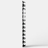 Coques Case-Mate iPhone Houndstooth BW Rpt Motif (Verso / Gauche)