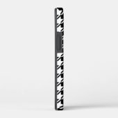 Coques Case-Mate iPhone Houndstooth BW Rpt Motif (Verso / Droite)