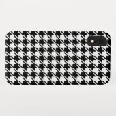 Coques Case-Mate iPhone Houndstooth BW Rpt Motif (Dos (Horizontal))