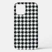Coques Case-Mate iPhone Houndstooth BW Rpt Motif (Verso)