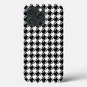 Coques Case-Mate iPhone Houndstooth BW Rpt Motif (Verso)