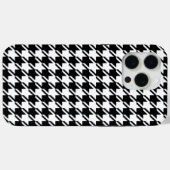 Coques Case-Mate iPhone Houndstooth BW Rpt Motif (Verso (horizontal))