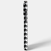 Coques Case-Mate iPhone Houndstooth BW Rpt Motif (Verso / Gauche)