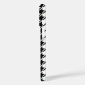 Coques Case-Mate iPhone Houndstooth BW Rpt Motif (Verso / Gauche)