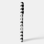 Coques Case-Mate iPhone Houndstooth BW Rpt Motif (Verso / Droite)