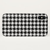 Coques Case-Mate iPhone Houndstooth BW Rpt Motif (Dos (Horizontal))