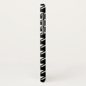 Coques Case-Mate iPhone Houndstooth BW Rpt Motif (Dos/Gauche)