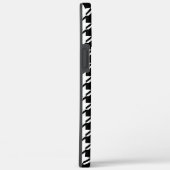 Coques Case-Mate iPhone Houndstooth BW Rpt Motif (Verso / Droite)