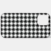 Coques Case-Mate iPhone Houndstooth BW Rpt Motif (Verso (horizontal))