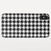 Coques Case-Mate iPhone Houndstooth BW Rpt Motif (Dos (Horizontal))