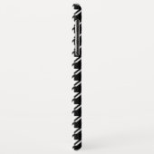 Coques Case-Mate iPhone Houndstooth BW Rpt Motif (Dos/Gauche)