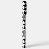 Coques Case-Mate iPhone Houndstooth BW Rpt Motif (Verso / Droite)