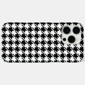 Coques Case-Mate iPhone Houndstooth BW Rpt Motif (Verso (horizontal))