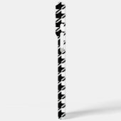 Coques Case-Mate iPhone Houndstooth BW Rpt Motif (Verso / Gauche)