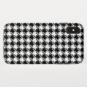 Coques Case-Mate iPhone Houndstooth BW Rpt Motif (Dos (Horizontal))