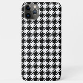 Coques Case-Mate iPhone Houndstooth BW Rpt Motif (Dos)