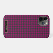 Coques Case-Mate iPhone Houndstooth-Magenta- (Dos (Horizontal))