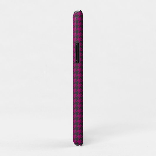 Coques Case-Mate iPhone Houndstooth-Magenta- (Dos/Droite)