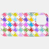 Coques Case-Mate iPhone Houndstooth Multicolor+White Big Motif (Verso (horizontal))