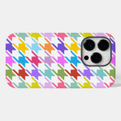 Coques Case-Mate iPhone Houndstooth Multicolor+White Big Motif (Verso (horizontal))