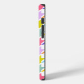 Coques Case-Mate iPhone Houndstooth Multicolor+White Big Motif (Verso / Gauche)