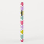 Coques Case-Mate iPhone Houndstooth Multicolor+White Big Motif (Dos/Droite)