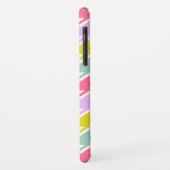 Coques Case-Mate iPhone Houndstooth Multicolor+White Big Motif (Dos/Gauche)