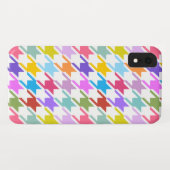 Coques Case-Mate iPhone Houndstooth Multicolor+White Big Motif (Dos (Horizontal))