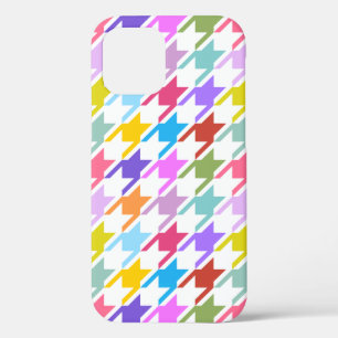Case-Mate iPhone Case Houndstooth Multicolor+White Big Motif