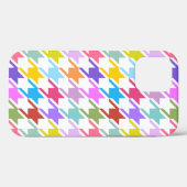 Coques Case-Mate iPhone Houndstooth Multicolor+White Big Motif (Verso (horizontal))
