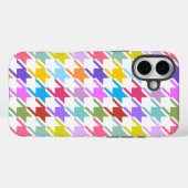 Coques Case-Mate iPhone Houndstooth Multicolor+White Big Motif (Verso (horizontal))