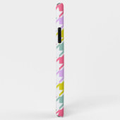 Coques Case-Mate iPhone Houndstooth Multicolor+White Big Motif (Dos/Droite)