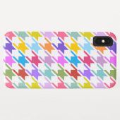 Coques Case-Mate iPhone Houndstooth Multicolor+White Big Motif (Dos (Horizontal))